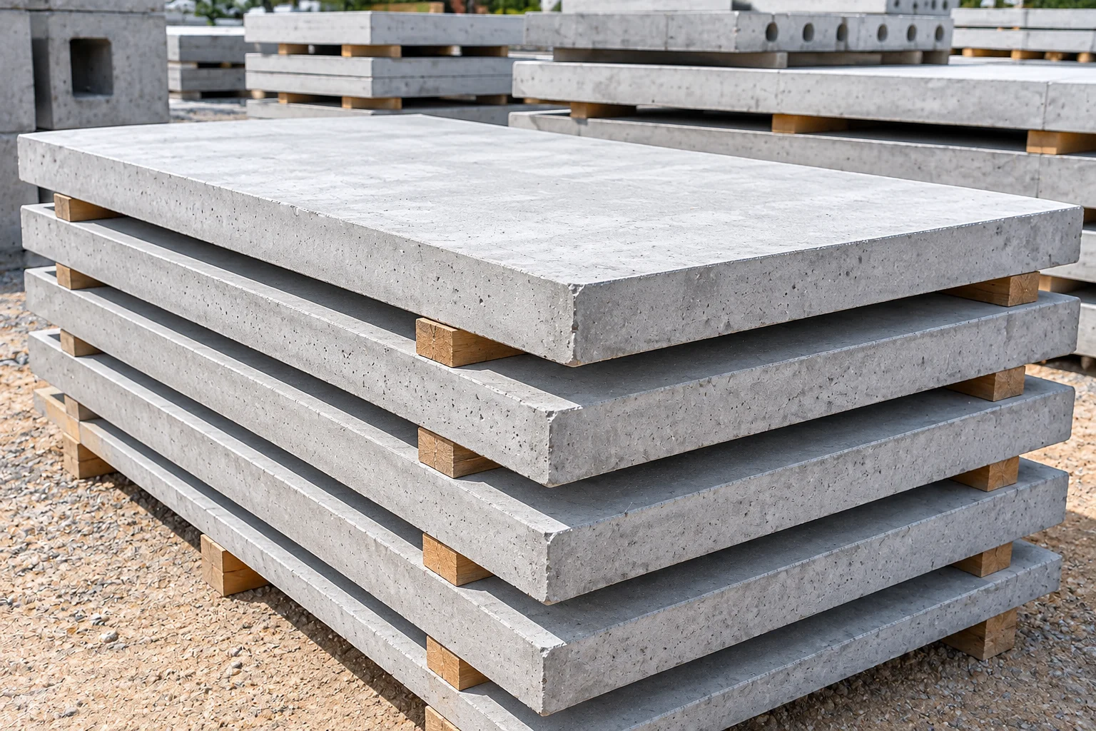 Precast concrete slabs