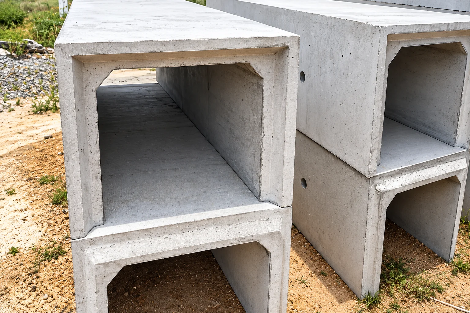 Precast u-chamber