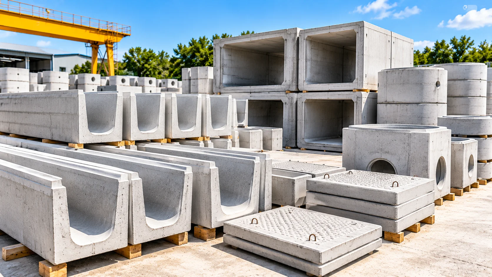 Precast concrete drainage products