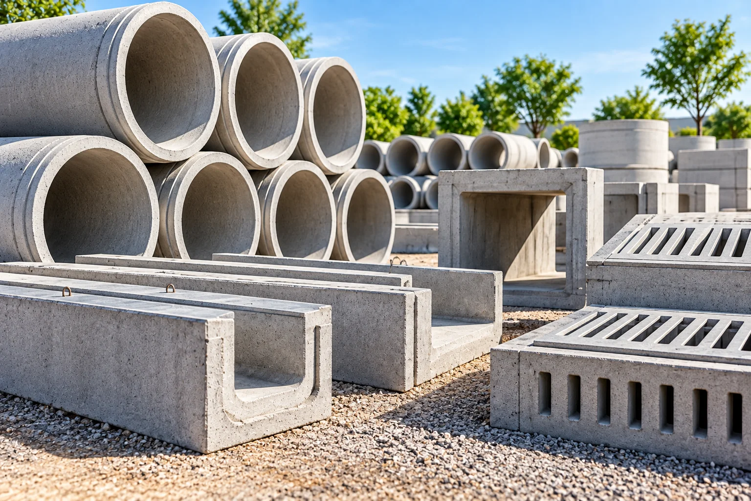 Precast concrete drainage products
