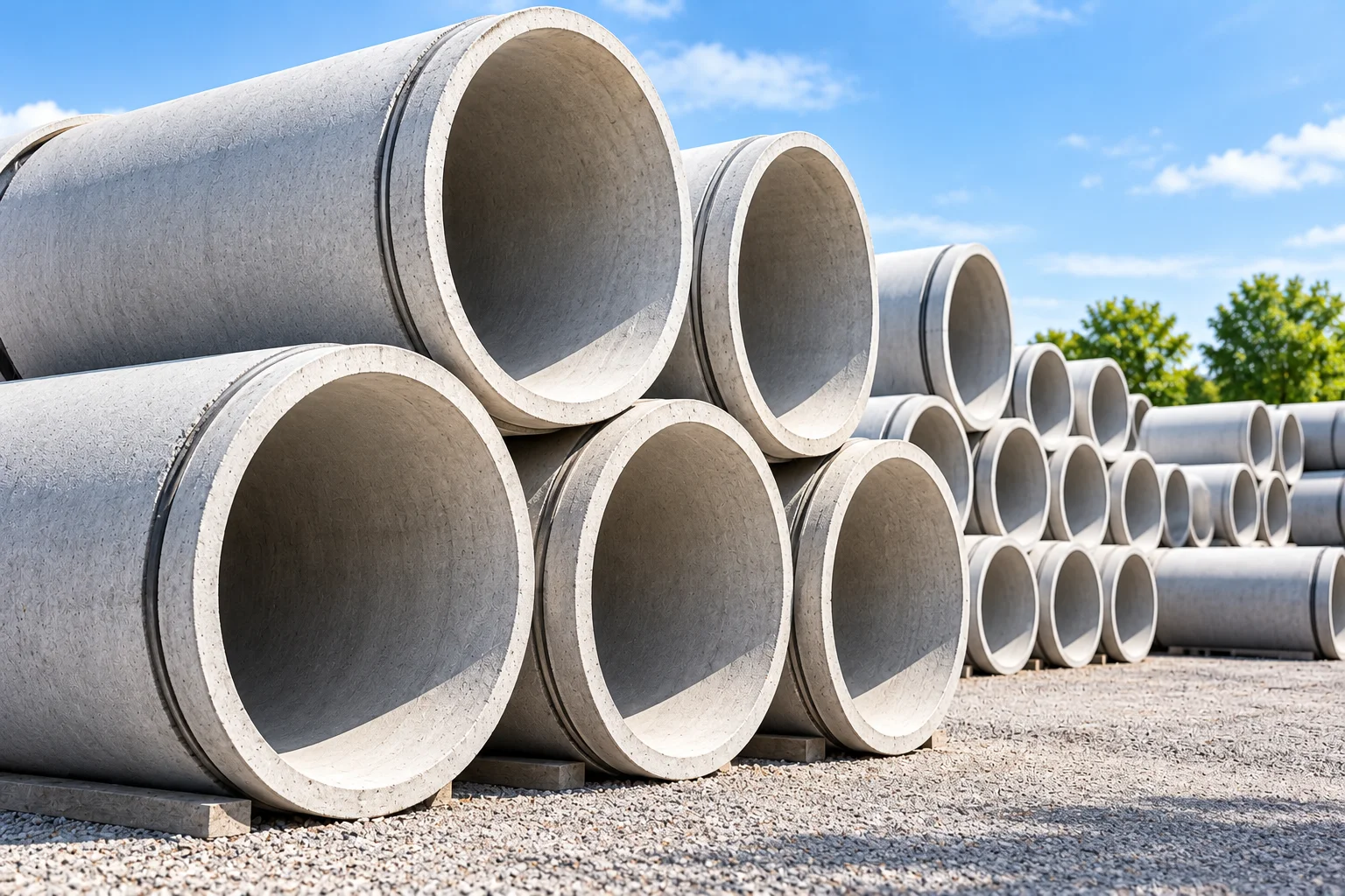 Concrete Hume pipes