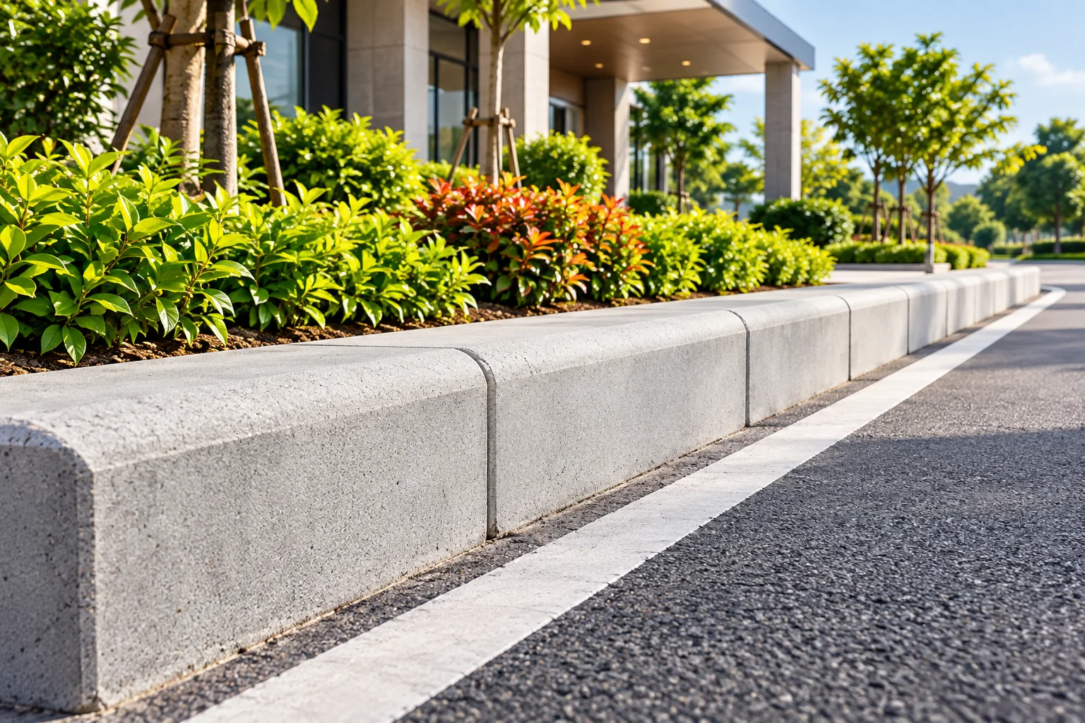 Precast concrete kerb stones